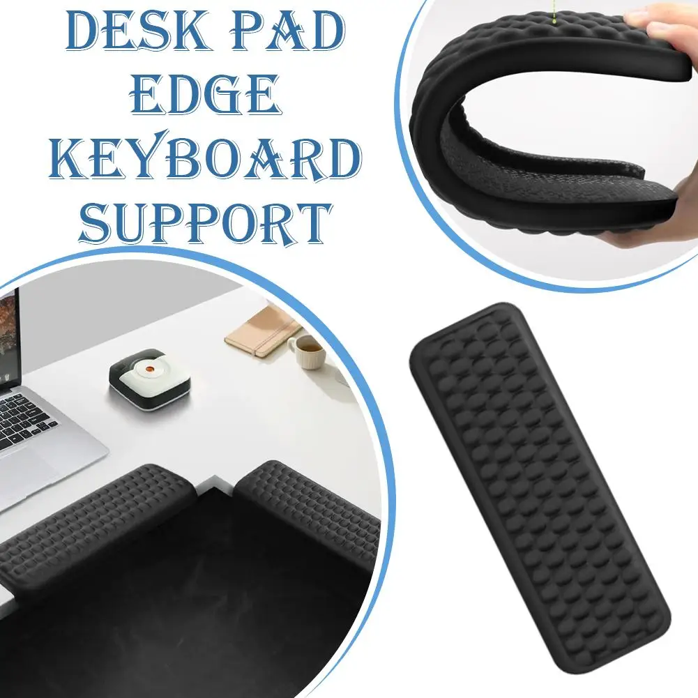 

1/2pcs Memory Foam Desk Wrist Rest Soft Resilient For Office Home Support Anti Slip Beads Reduces Neck Shoulder Fatigue Comfort