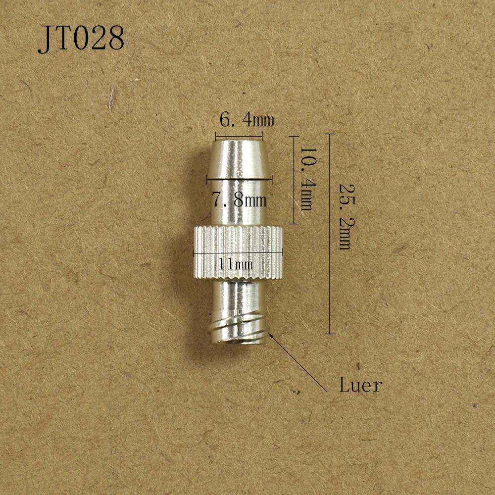 2 Stück/Beutel Trachealadapter für Trachealverlängerung, Metalladapter, Stiftrohrverbinder, Luer-Adapter – Detail 6