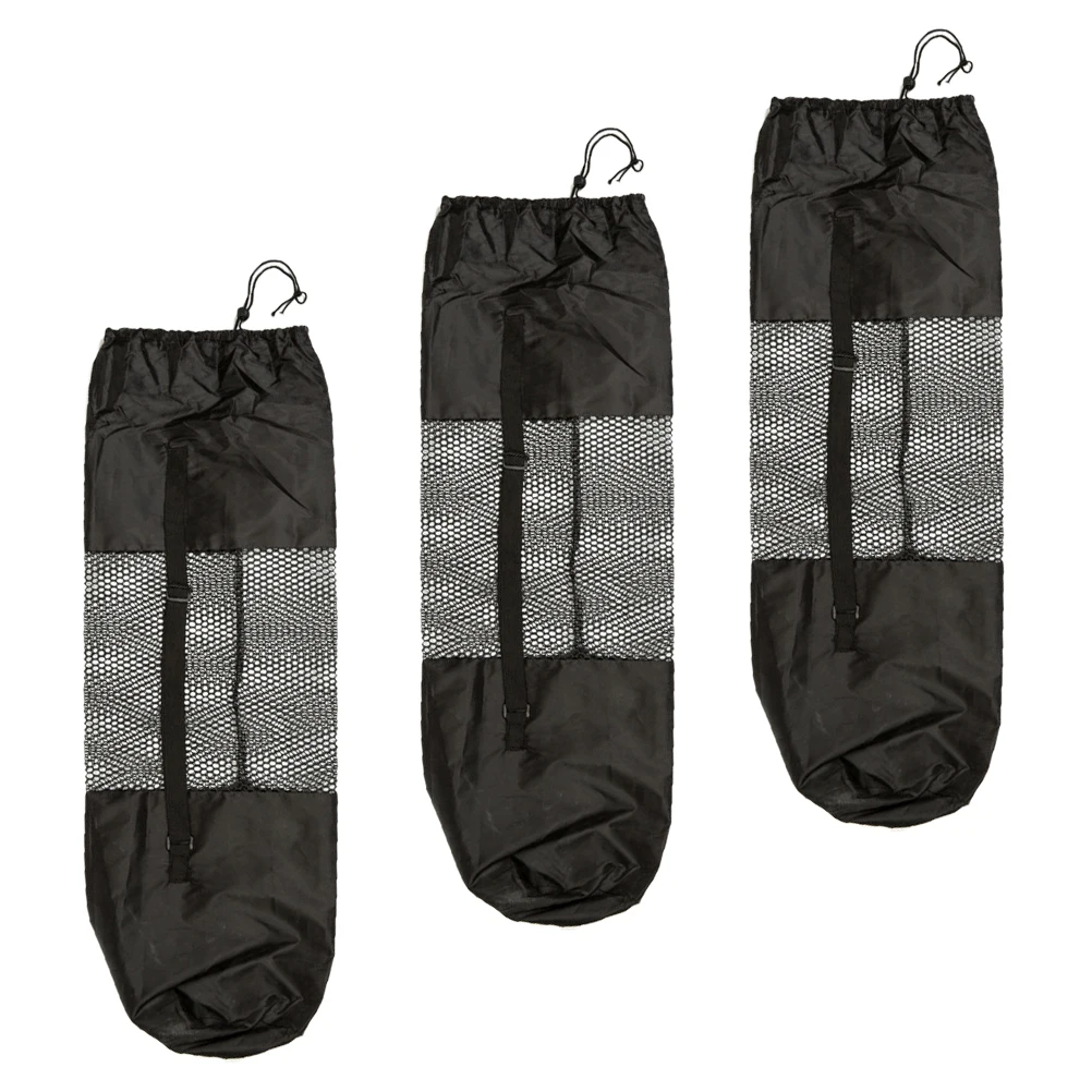 

3pcs Portable Yoga Net Bag Mesh Gym Polyester Shoulder Case Yoga Breathable Storage Outdoor Sports Fitness