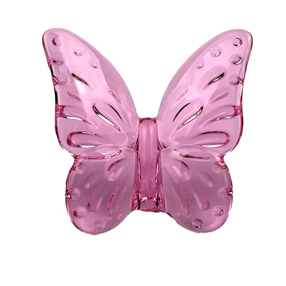 Decoration Butterfly Ornament Reducing Shocks Various Styles 1 Pcs 6.5*8*3cm Colored Glaze For Home Decoration