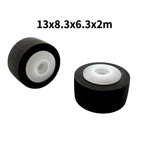 2pcs pinch roller 13x8.3x6.3x2mm for sharp 700 777 800 tape recorder cassette deck player