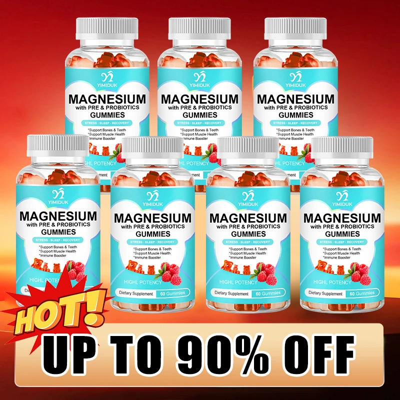 

Magnesium Gummies, for Restful Sleep, Occasional Cramp Relief & Nervous System Balance, Non-GMO
