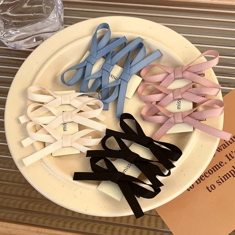 3pcs/set Bowknot Hair Clips for Women Fashion Barrettes Hairpins Headwear Sweet Girls Cute Bow Hair Clip Female Hair Accessories