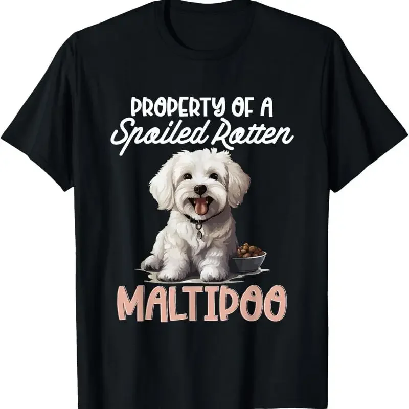 Maltipoo Dog Breed Pet Property Of A Spoiled Rotten T Shirt