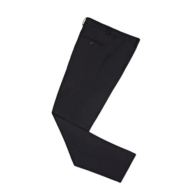 Conjunto de trajes de pasarela para hombre, chaqueta + Pantalones de 2 piezas, chaqueta de esmoquin para boda, abrigo Formal de algodón para oficina, color blanco y negro