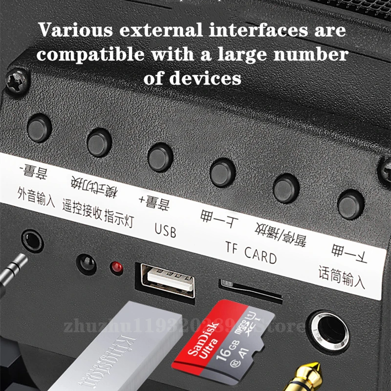 عالية الطاقة الحائط سمّاعات بلوتوث المسرح المنزلي مضخم الصوت المتكلم TWS ميكروفون مدمج الكمبيوتر المتكلم التحكم عن بعد TF FM