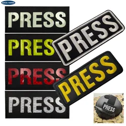 PRESS IR Infrared Reflective Tactical HOOK Embroidery Badge Patch Glow In Dark Patches for Backpacks Caps Clothes Accessories