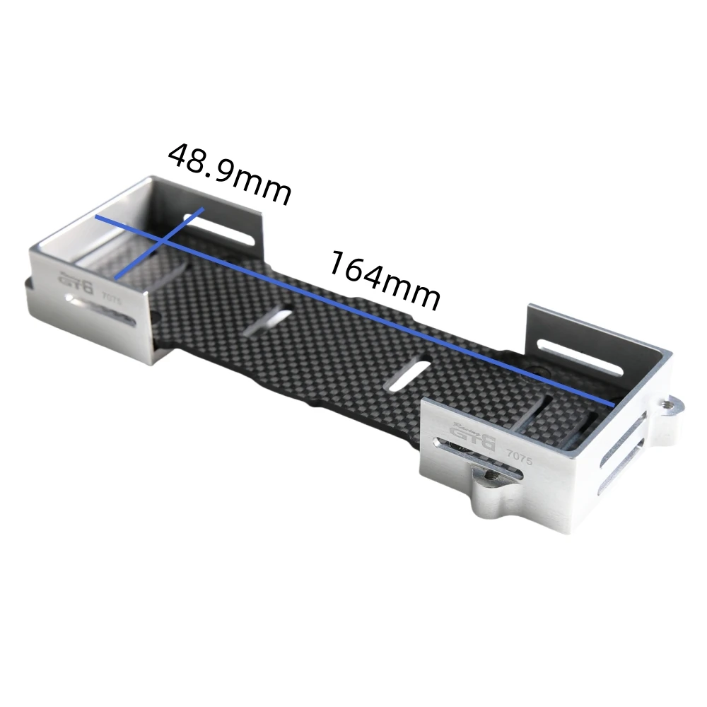 GTBRacing CNC Alumium 7075 T6 Battery Compartment Box Tray for 1:5 RC Car LOSI DBXL-E 2.0 Upgrade Spare Part