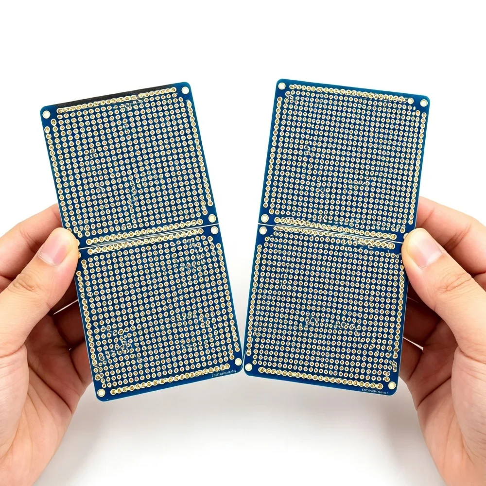 Double Side PCB Prototype Board Universal Printed Perfboard 89x97mm V-Cut DIY Soldering Circuit Board for Electronic Project