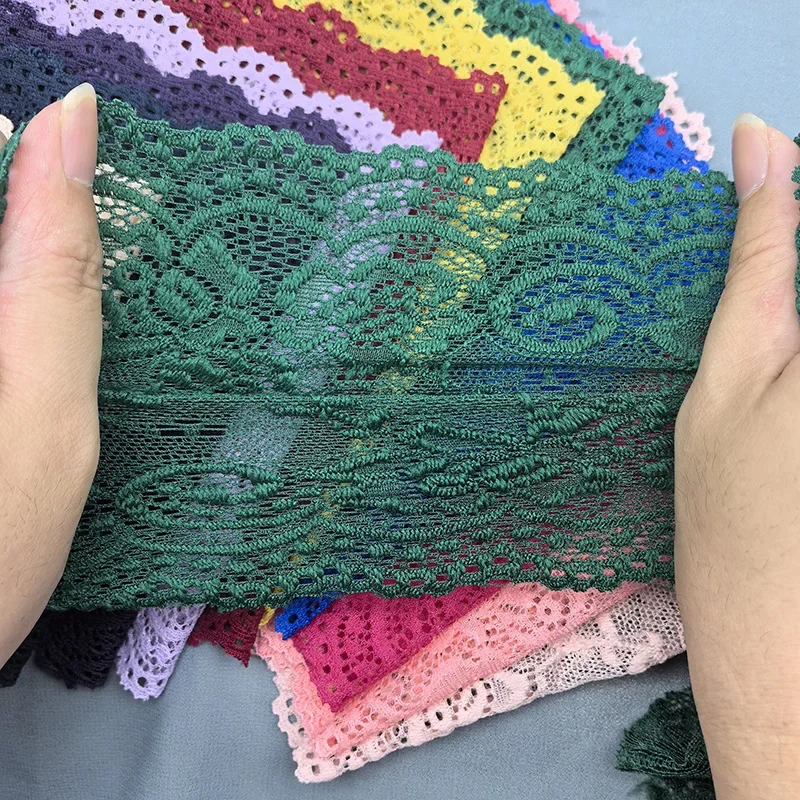 Garniture en dentelle à fleurs de 2 mètres, tissu artisanal en dentelle pour robes, matériaux de haute qualité, ruban à motif de fleurs