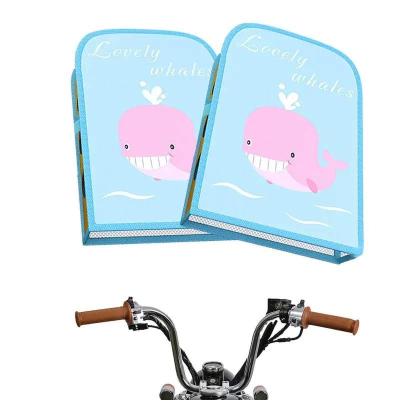 Motorcycle Handlebar Muffs Summer Waterproof Muffs To Protect Hands From Sunlight Cute Cartoon Design Motorcycle Gloves For