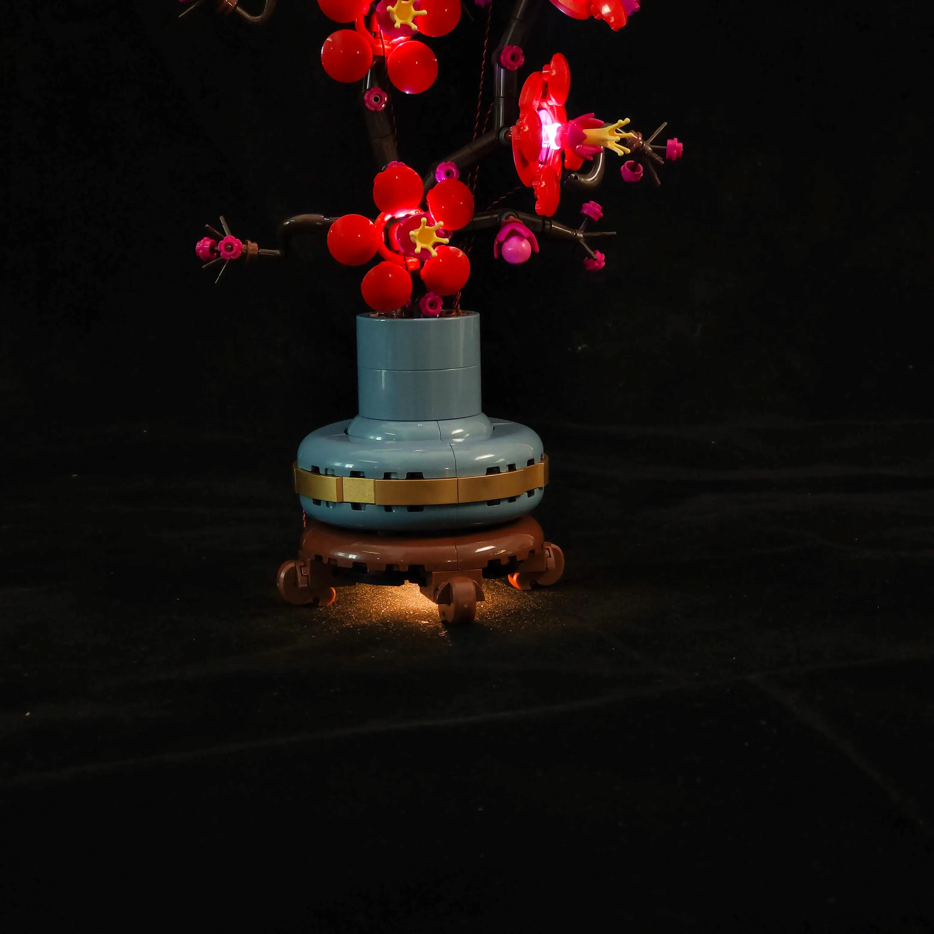Kit luce LED adatto per icone Botanical Plum Blossom 10369 Lampada decorativa per blocchi di costruzione (mattoncini modello non inclusi)