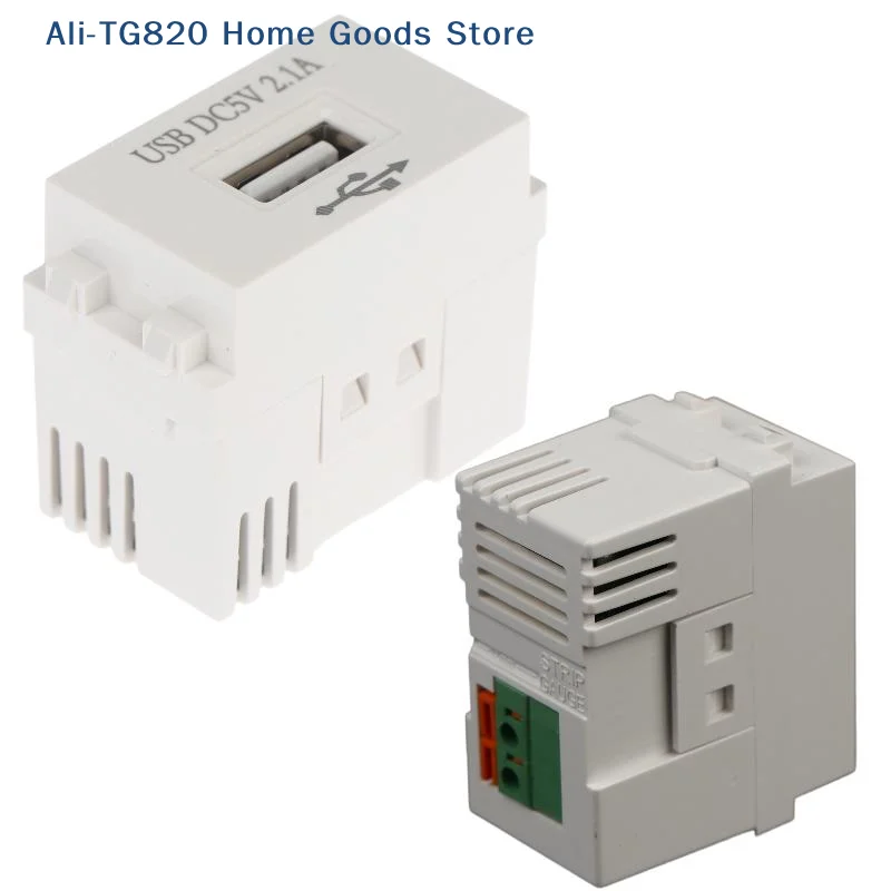 [TG820]1Pcs 220V Socket 5V2.1A Mobile Phone Charging Panel USB Power Module 5V Transformer Charging Power Switching Adapter