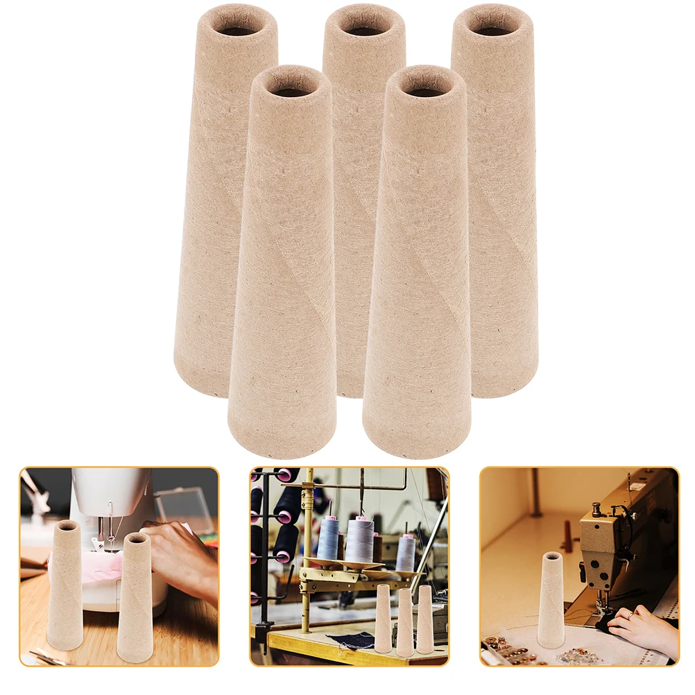 

12pcs Paper Cone Winding Tubes High Efficiency Yarn Bobbin For Knitting Wool Embroidery Tools Lightweight Reliable Yarn Winder