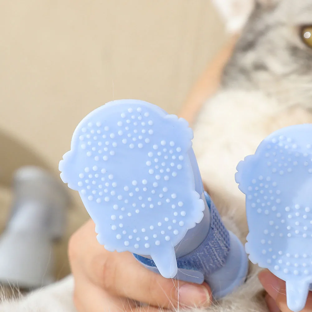 

4 Pcs Dog Rain Boots Waterproof Anti slip Durable Puppy Shoes Breathable Outdoor Pet Supplies Comfortable Dog Shoe