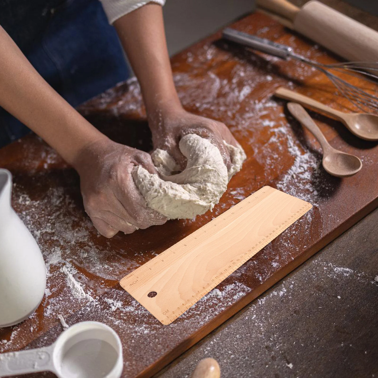 

Transfer Peel Wood For Dough Lightweight Baking Tool Bread Dough Flipping Board Wooden Transfer Peel Kitchen