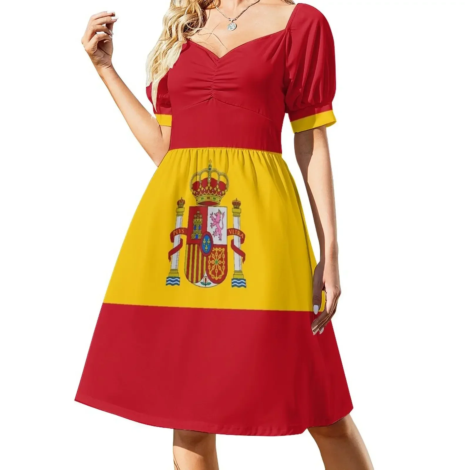 

Flag of Spain Sleeveless Dress luxury evening dress woman for wedding beach dress summer dresses womens 2025