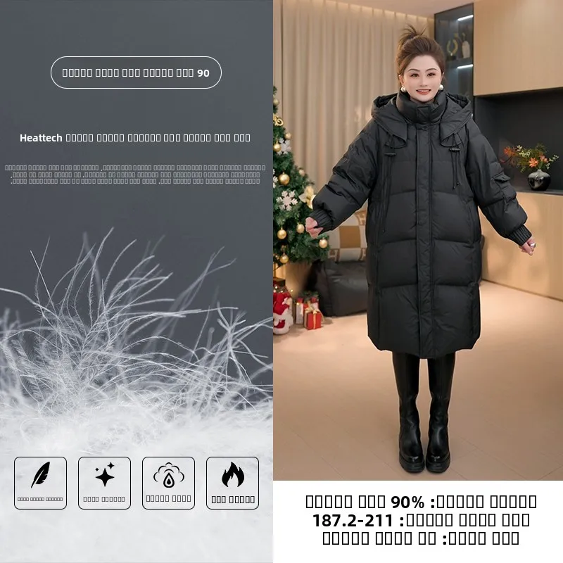 

plus Size Women's Puffer Jaet Bread Sle Loose Fit Winter Coat with Hood Casual Sle Long Sve Warm Polyester Fiber