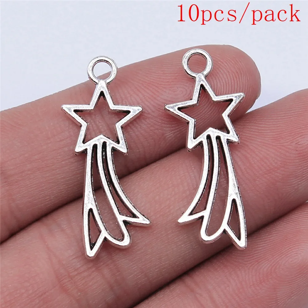 Luzem Charms do tworzenia biżuterii zestaw wisiorek Diy biżuteria akcesoria gwiazda magiczna różdżka Charms — zdjęcie 7