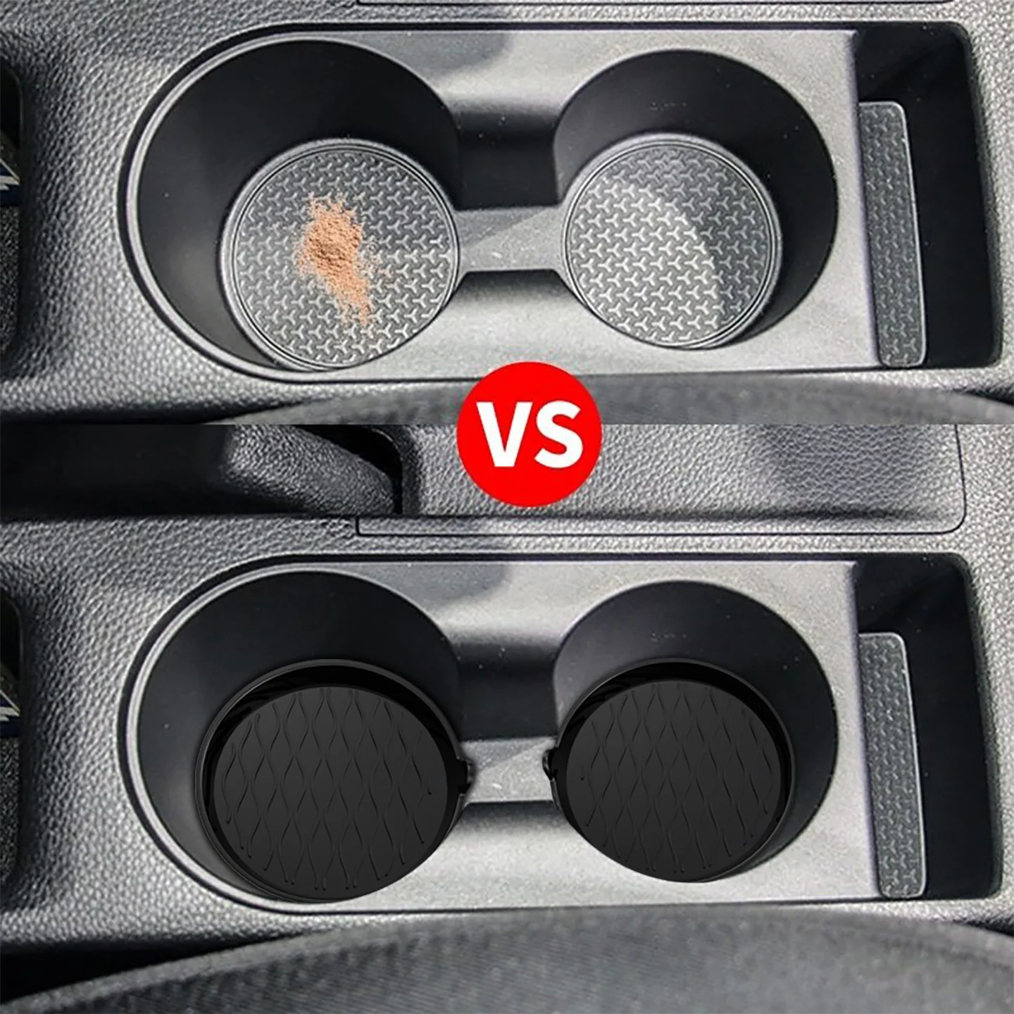Car Silicone Cup Holder, Universal Round Car Interior Storage Compartment Anti-Slip Mat view 5