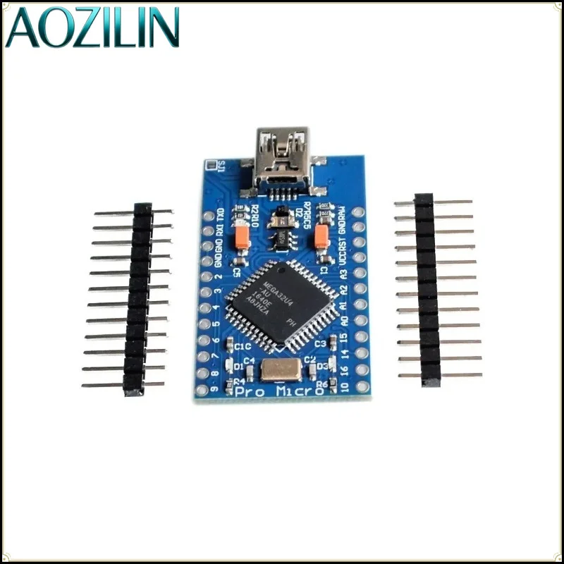 AOZILIN Type‑C ATmega32U4 Pro Micro Development Board 5V 16MHz Controller Module Compatible Leonardo For DIY Electronic Project