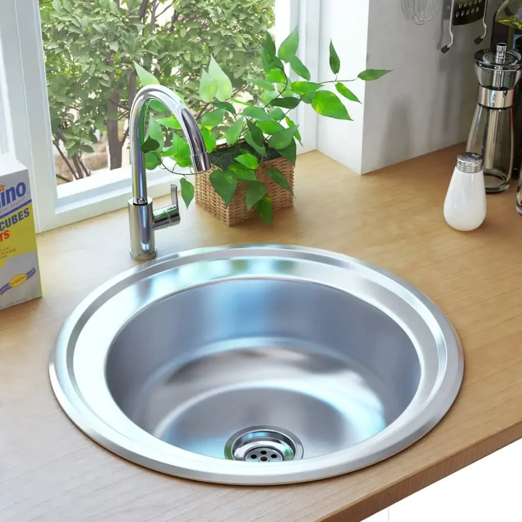 

Stainless Steel Kitchen Sink with Strainer and Trap Premium Quality Kitchen Sink