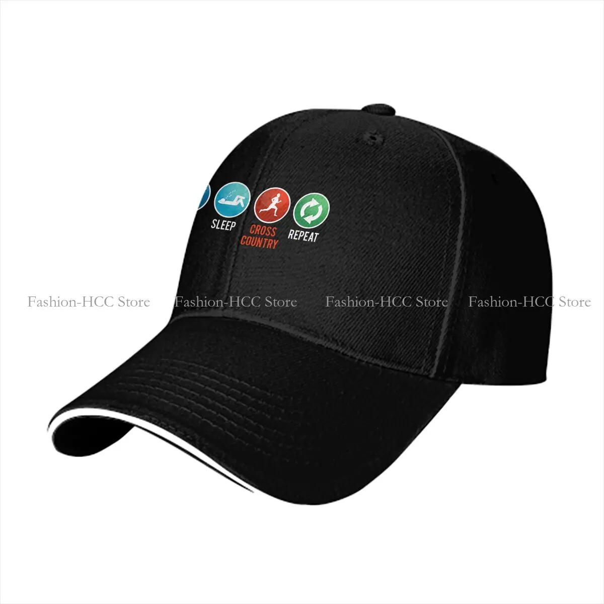 Eat Sleep Repeat Baseball Cap Men Hats Women Visor Protection Snapback Cross-Country Cross Country Caps