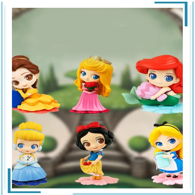 

BANDAI Disney Princess Snow White Belle Collect Ornaments Childhood Memories Cute Kawaii Periphery Prize Figure Model Toys