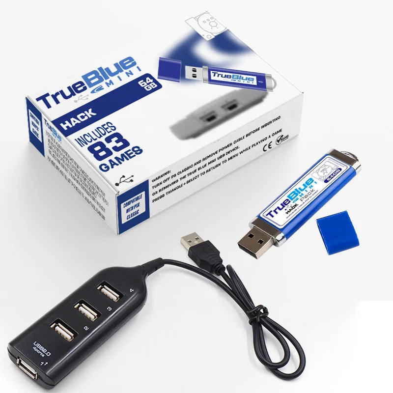 True Blue Mini Crackhead Pack 32G/64G Fight Pack PS ONE MINI