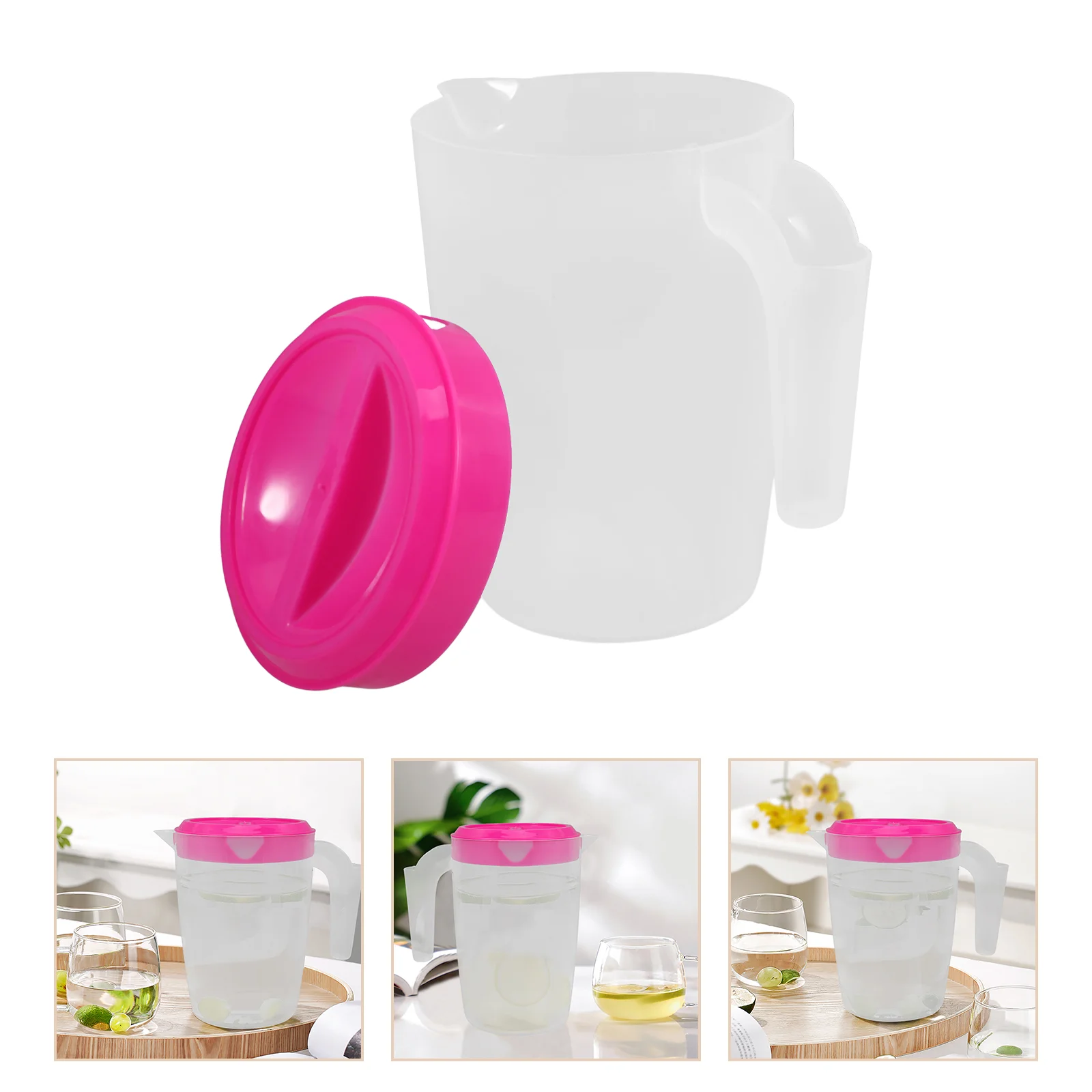 Juice Jug Cold Water Pitcher Jugs with Lids for Fridge Pitchers Drinking Tea Drinks Plastic Home Commercial Refrigerator Kettle