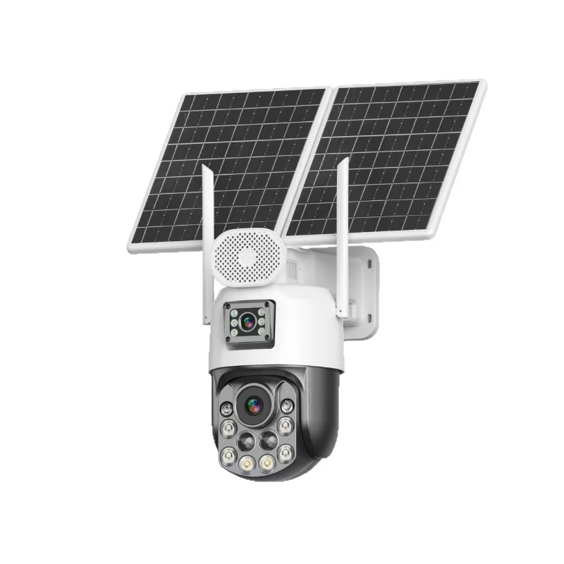 

Solar camera 36x optical zoom outdoor dual-screen gun-ball linkage