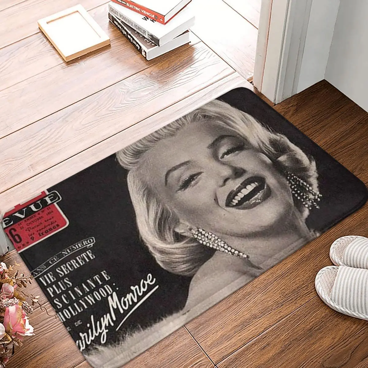 Retro Marilyn Monroe Doormat Rug Carpet Mat Footpad Polyester Non-slip Front Room Corridor Kitchen Bedroom Balcony Toilet