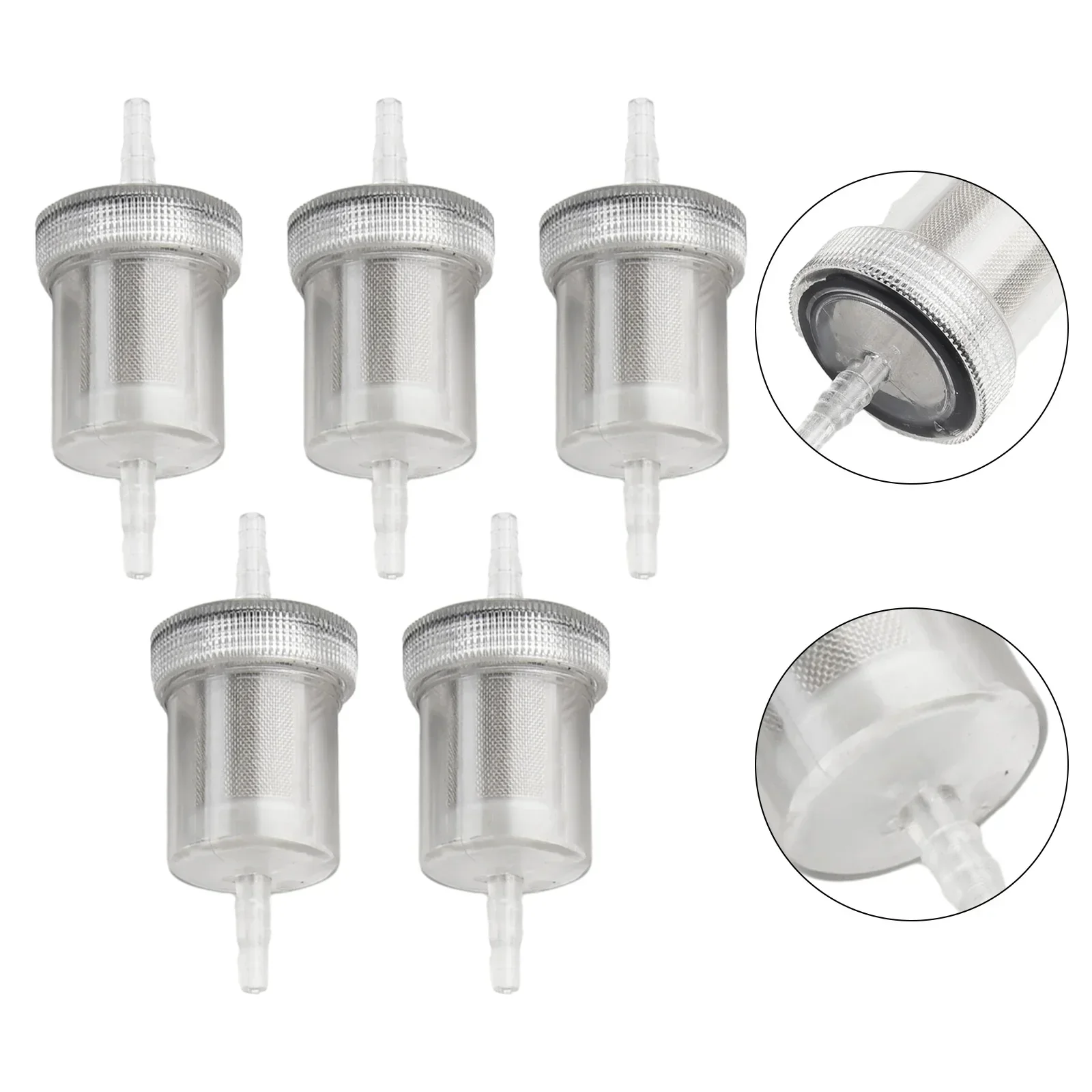 5pcs 4mm In-line Fuel Filters For Eberspach-Webasto Air Heater Diesel Separator Transparent Plastic 77mm Fuel-Strainer Car Part