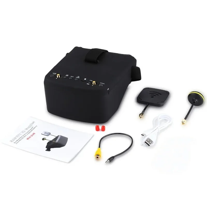 Ev800d 5.8g 40ch 5 Inch 800*480 Video Headset Dvr Diversity Fpv Goggles with Battery for Rc Model Rc Fpv Drone