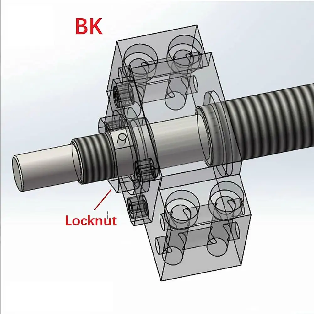 Kogelomloopspindel BK12 BF12 Lagerblokken 16 mm SFU RM 1604 1605 1610 CNC-machineonderdelen Stil hardlopen Gemakkelijk te installeren Duurzaam koolstofstaal