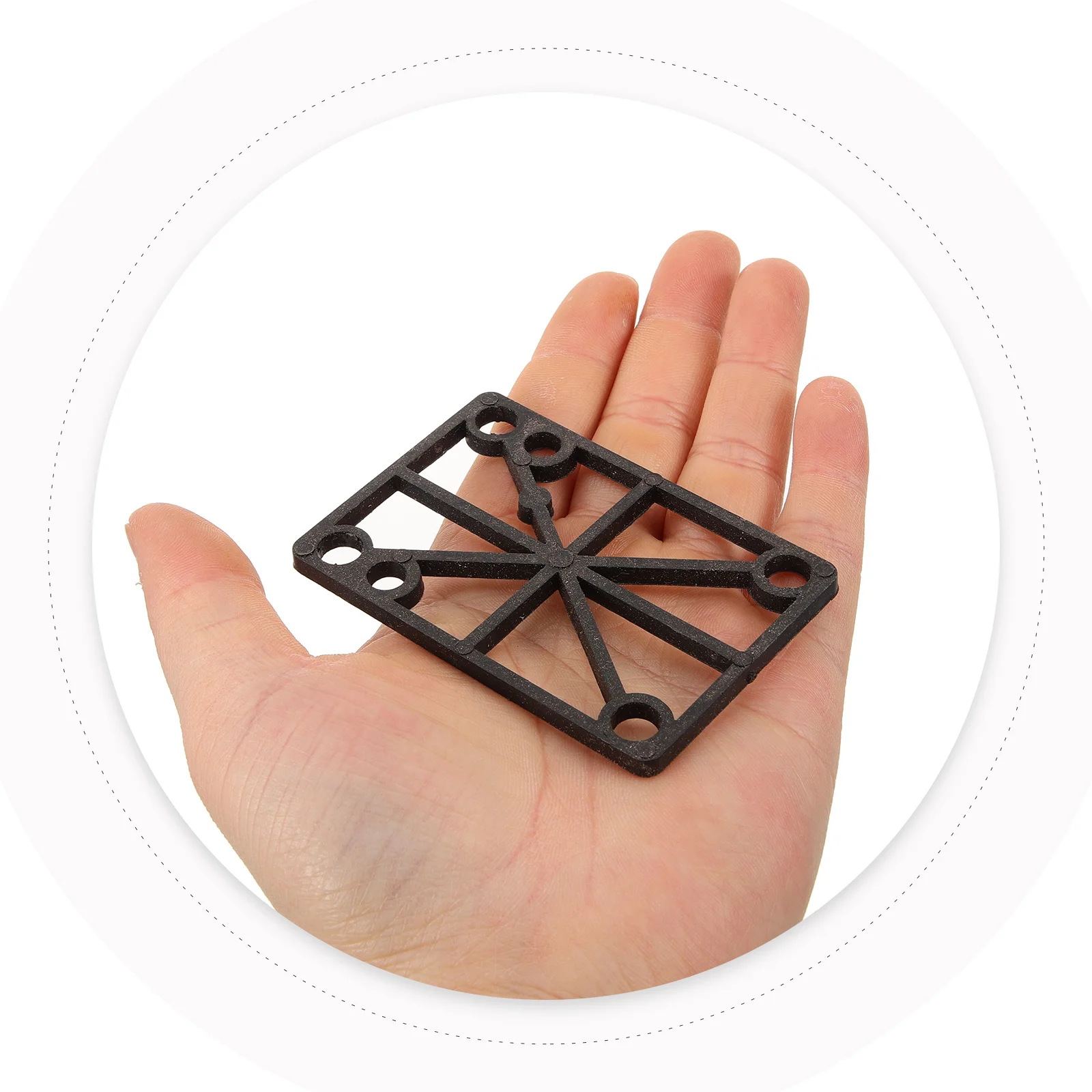 وسادة تخميد لوح التزلج مع رافعة مقاومة للصدمات مقاس 6 مم لتحسين الاستقرار المتوافق مع ممتص الصدمات لوح التزلج