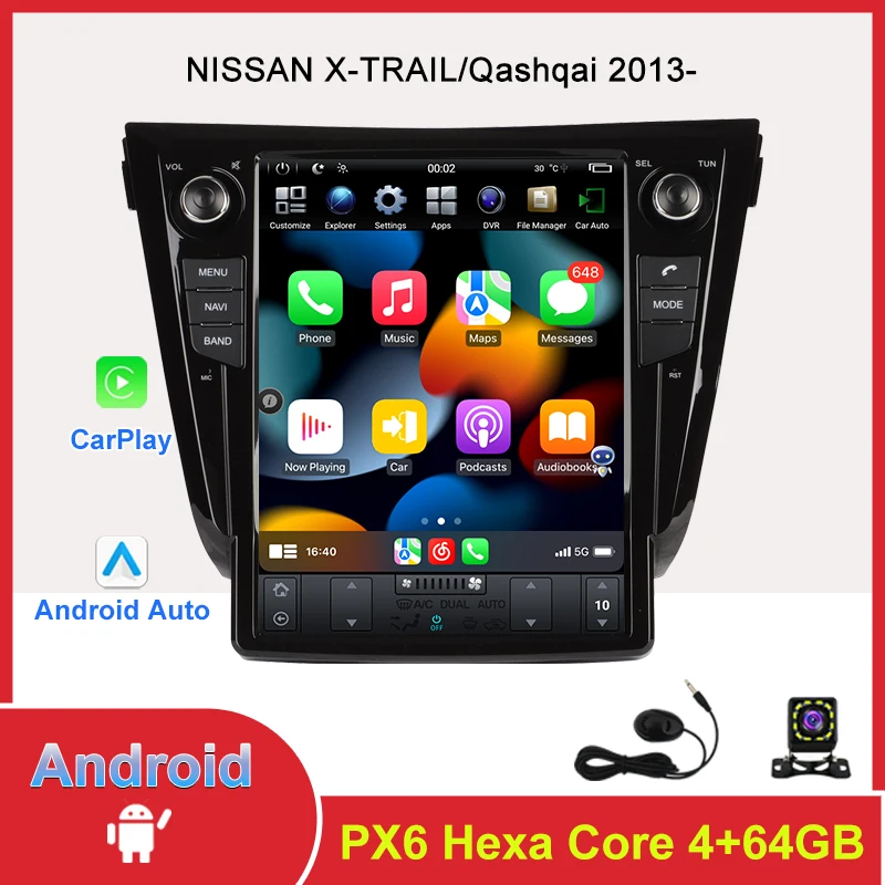 

12.1" Screen Android Car Radio for NISSAN X-TRAIL 2014- Car Multimedia Video Player GPS In-Dash Navigation Carplay WiFi Headunit