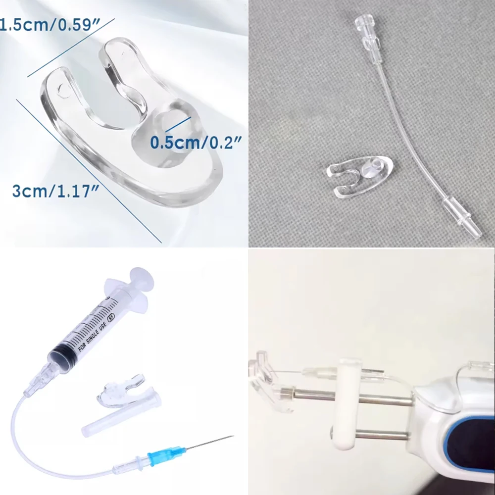 Disposable Catheter Plastic Presser Foot Suitable For Mesotherapy Gun Beauty Equipment Accessoriesy