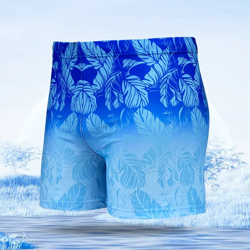 

Men Swim Trunks Quick Dry Stretchy Print Swimwear Drawstring Lined Swim Shorts