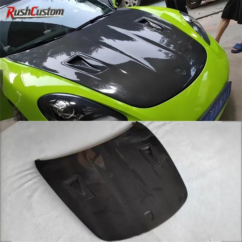 

For Porsche Boxster 718 ReaI Carbon Fiber Engine Hood Cover Kit