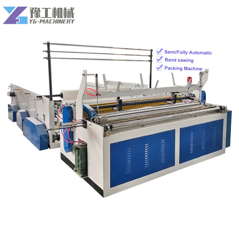 YG Hot Sale Fully Automatic Toilet Paper Embossing Machine Toilet Tissue Paper Making Machine