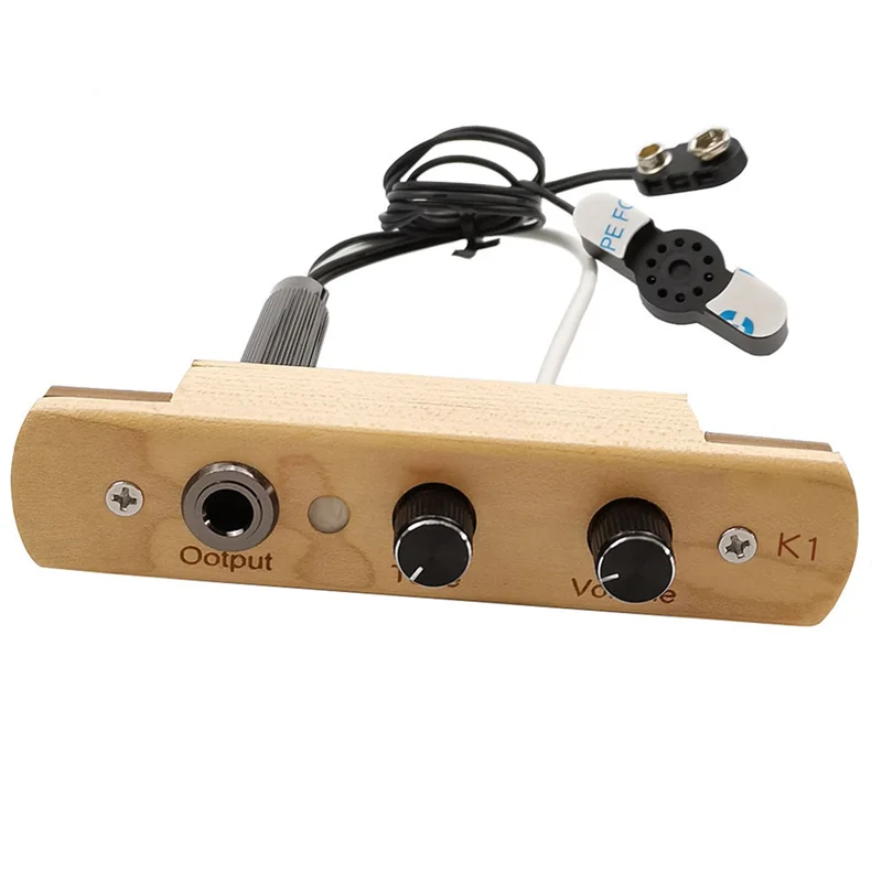 A32T-Cajon Box Drum Preamp Electronic Pick-Up System Percussion Instruments Parts Musical Instrument Pickup