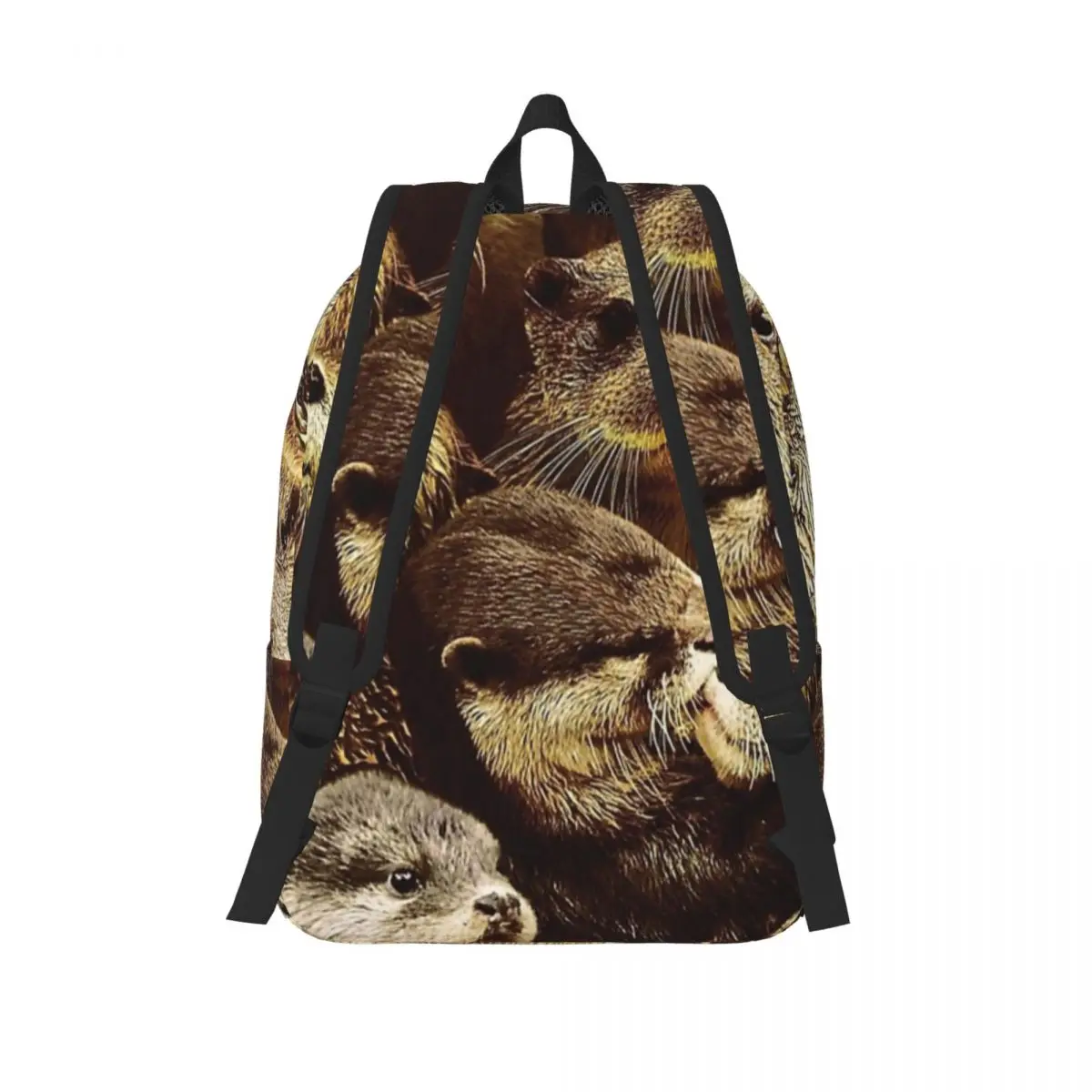 Kawaii Sea Otters Cute Animal Backpack for Men Women Cool High School Hiking Travel Daypack Laptop Computer Shoulder Bag Sports