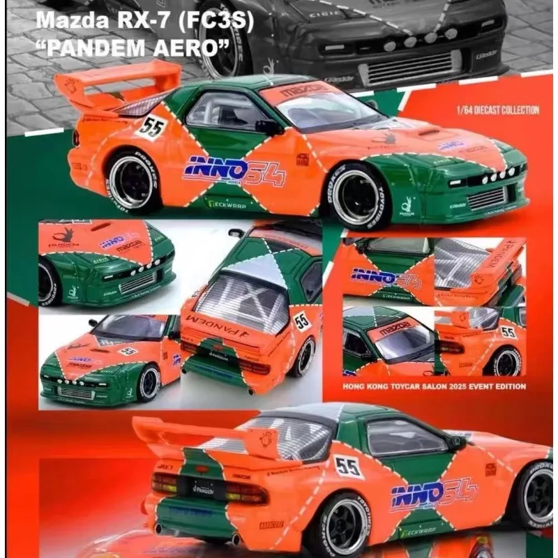 صالون POP RACE INNO HONGKONG TOYCAR 2025 1:64 GT-R R35 Top Secret GT300 Supra SKYLINE GTR V8 DRIFT HAKOSUKA DATSUN LAUREL C180