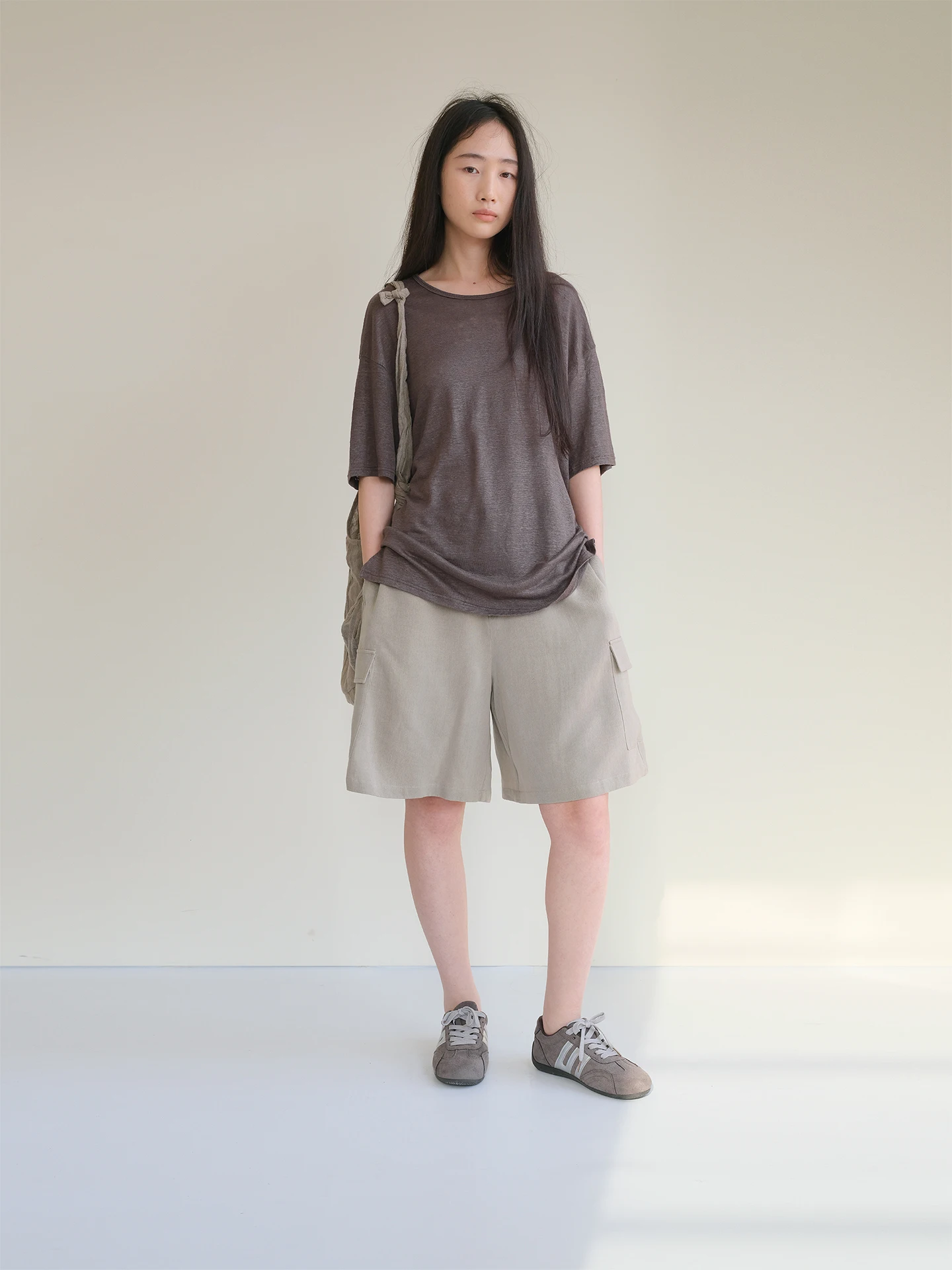 

Comfortable Workwear Shorts Smooth Lenzing Modal Wool Blend Casual Wear Non-Restrictive Fit Summer Season All Gender