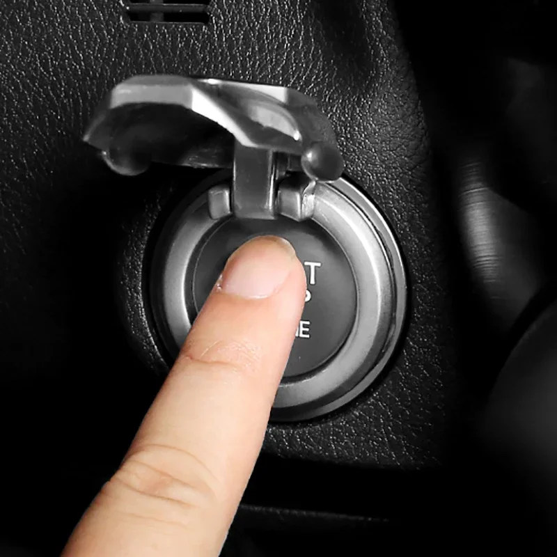 Auto One-Click Start Stop Button Protective Cover for FIAT Abarth Grande Punto 500 Tipo Panda Ducato Freemont Stilo Doblo Fiorin