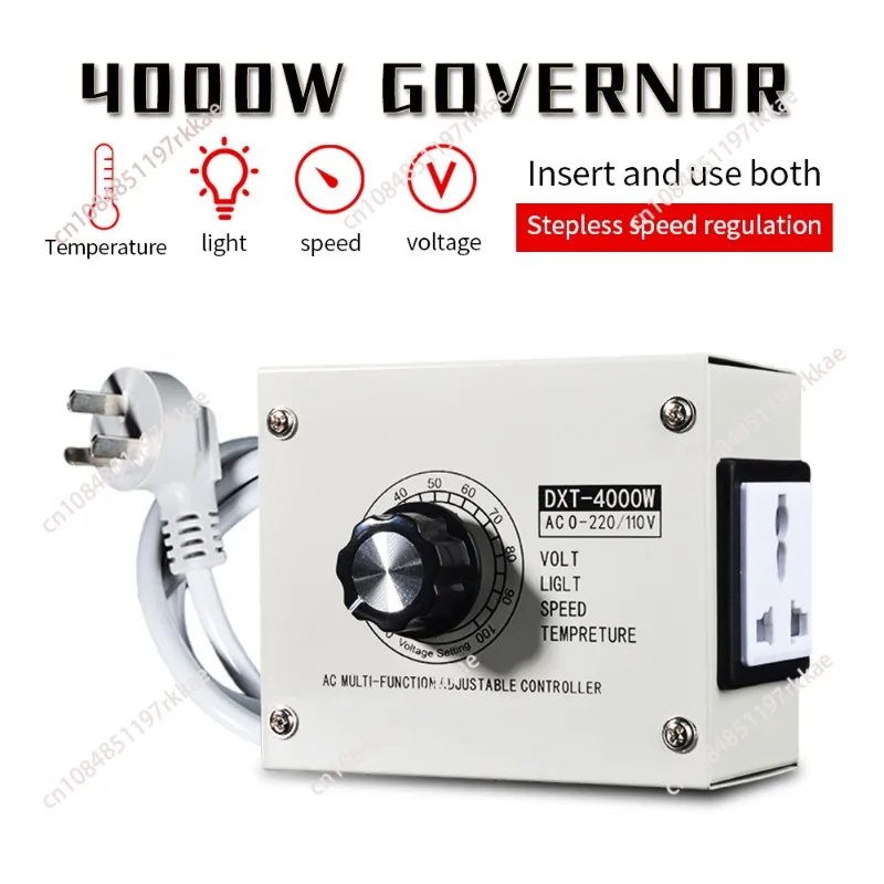 220V High Power SCR Electronic Temperature Controller Speed Regulator for Fan Motor Drill