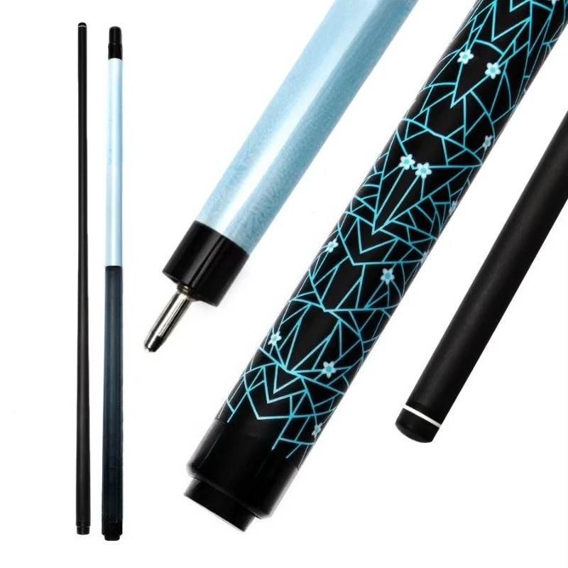High Quality Carbon Fiber Center Joint 2-Piece Pool Cue Stainless Steel Joint 147cm