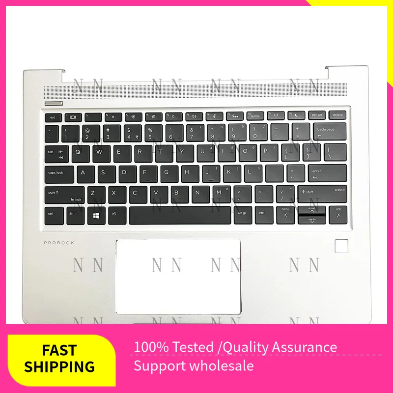

YUZG L44548-001 NEW Palmrest For HP Probook 430 435 G6 G7 Backlit US Keyboard silver