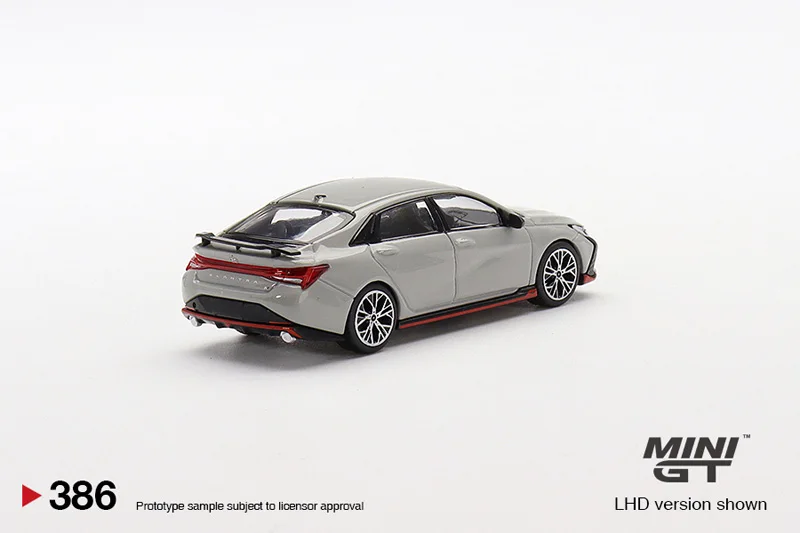 TSM MINI GT 386 1:64 Hyundai Elantra N Simulation alloy car model collection decoration